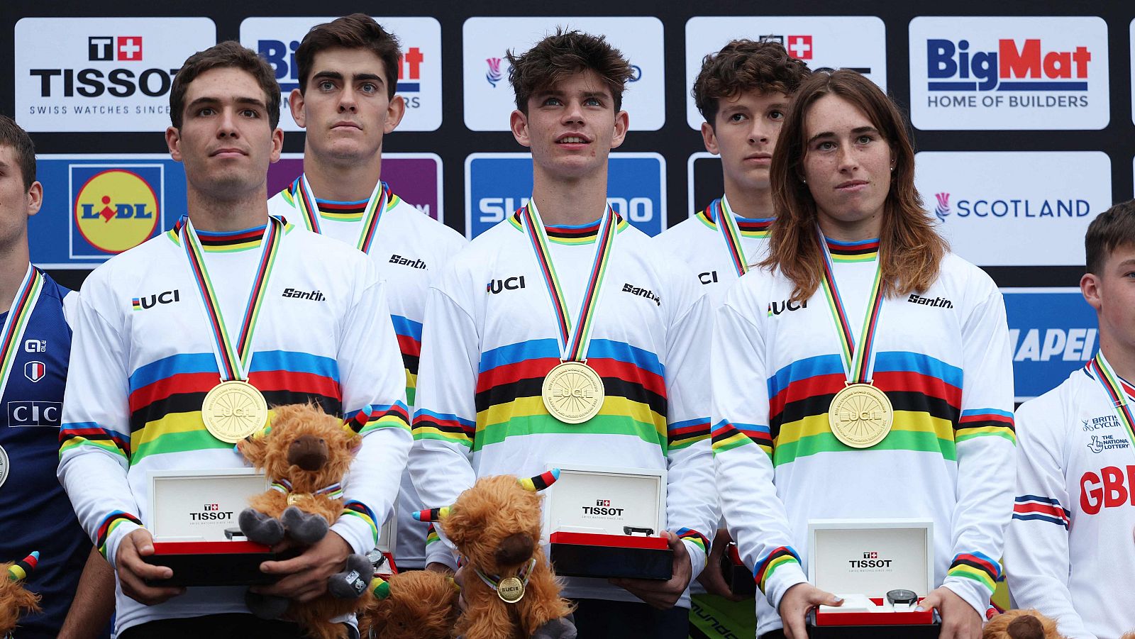 Mundial ciclismo | España, oro en la modalidad mixta de trial por equipos