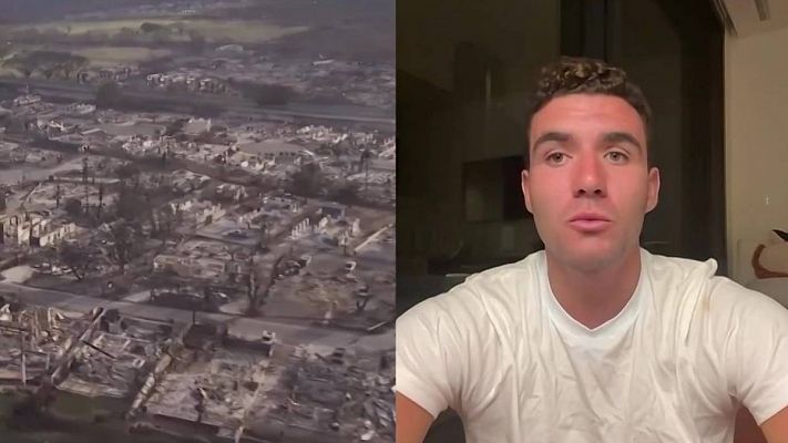 Alejandro Prieto, español afectado por los incendios en Hawái: "Necesitamos ayuda urgente"