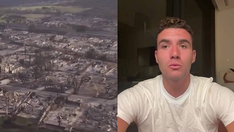 Alejandro Prieto, español afectado por los incendios en Hawái: "Necesitamos ayuda urgente"