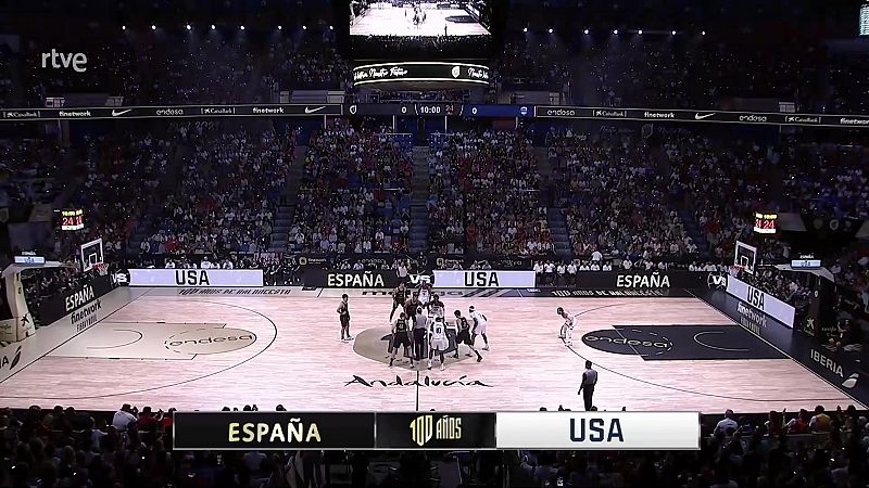 España - EEUU, resumen | Preparatorio Mundial 2023 - Baloncesto en RTVE | Ver