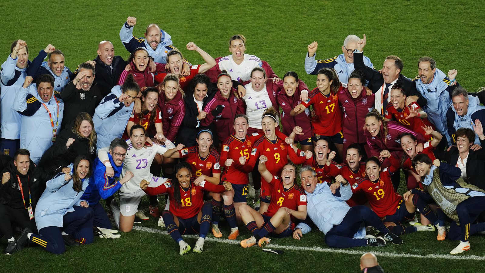 Mundial femenino | Celebración selección española España - Suecia