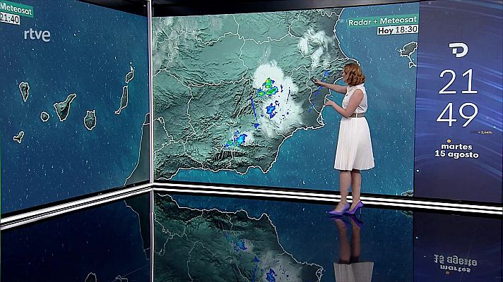 El tiempo - Posibilidad de tormentas acompañadas de viento fuerte o muy fuerte en las sierras del sureste