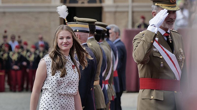 La Princesa Leonor comienza su formación militar en Zaragoza con el empleo de Dama-Cadete
