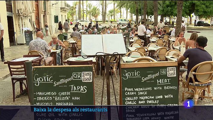 Baixa la despesa als restaurants.