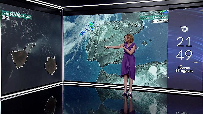 Las temperaturas máximas aumentarán en el Cantábrico y aledaños, de forma notable en el alto Ebro y descenderán en el oeste de Galicia - ver ahora