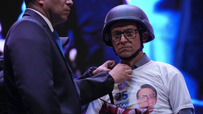 Telediario 1 - Elecciones en Ecuador: llega la recta final marcada por la lucha contra el crimen y la corrupción