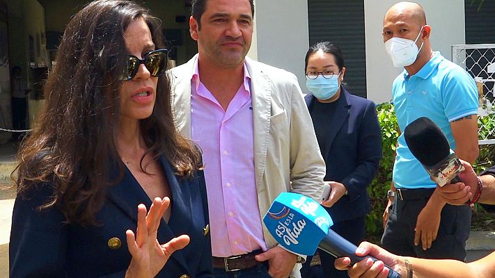 Telediario 1 - La madre de Daniel Sancho visita a su hijo por segundo día en la cárcel de Tailandia