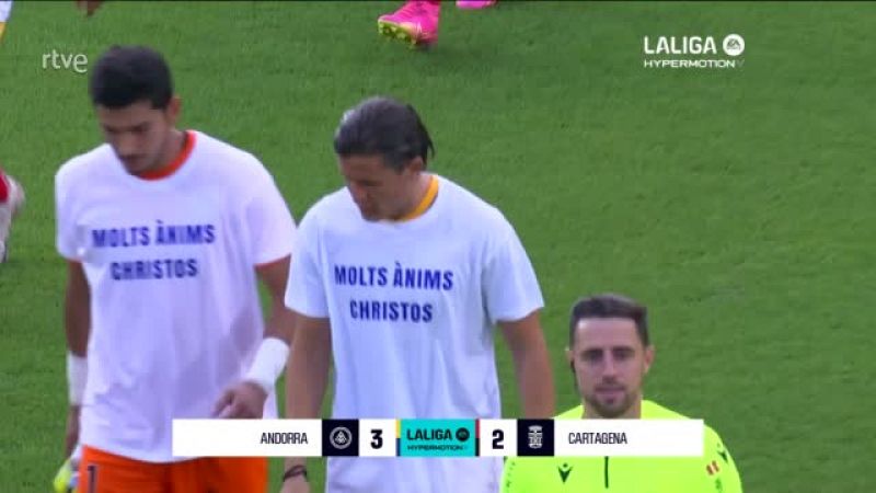 Andorra - Cartagena: resumen del partido de la 2� jornada de Liga | Segunda -- Ver ahora