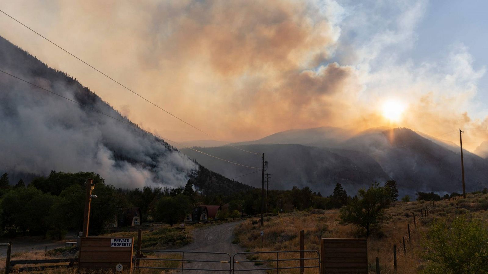 Ola de incendios en Canadá: Columbia Británica, la más afectada