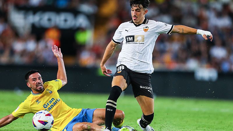 Valencia - Las Palmas: resumen del partido, 1ª jornada. Ver en RTVE Play