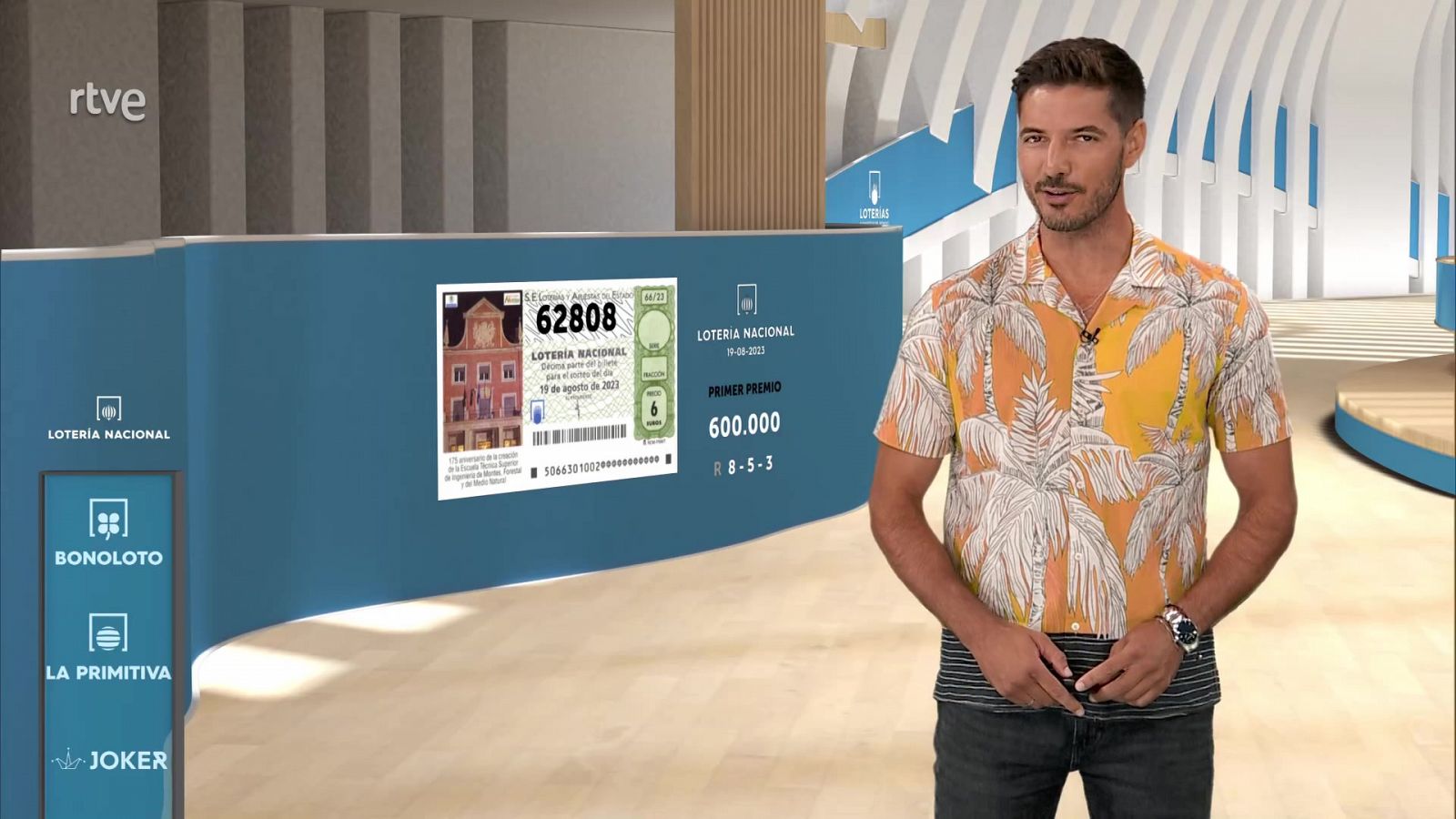 Sorteo de la Lotería Nacional del 19/08/2023 - ver ahora