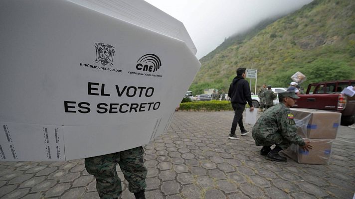 Telediario Fin de Semana - Primera vuelta de las elecciones presidenciales y legislativas en Ecuador