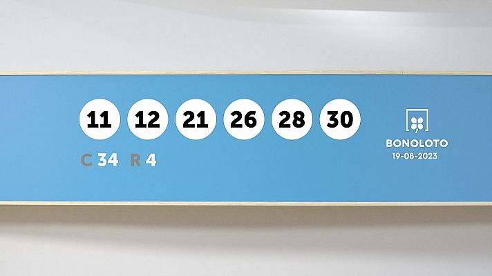 SELAE - Sorteo de la Lotería Bonoloto del 19/08/2023