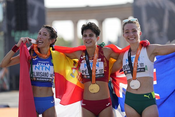 María Pérez, oro mundial de los 20km marcha