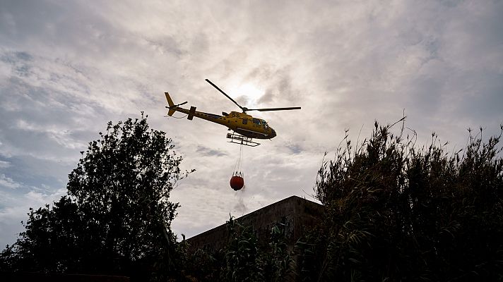 La mejora de las condiciones metereológicas permiten estabilizar dos zonas del incendio de Tenerife