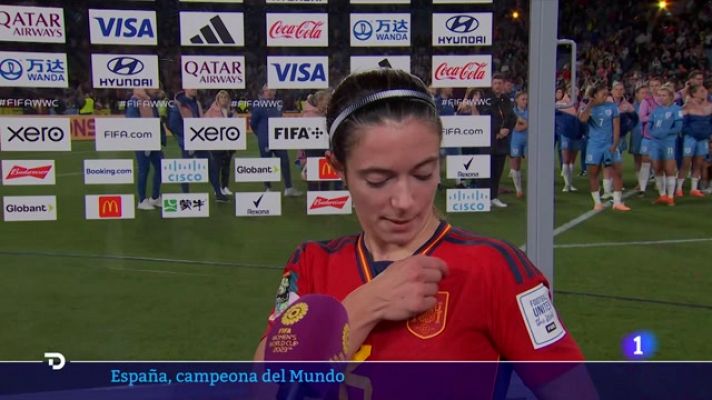 Vídeo | Aitana Bonmatí: \"Tenemos la estrellita aquí, es el sueño de cualquier futbolista\"