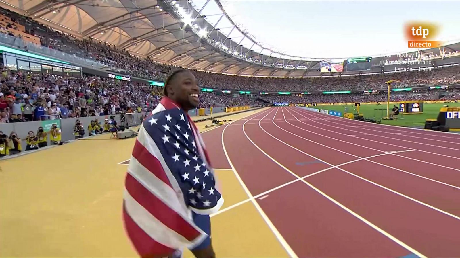 Noah Lyles, campeón del mundo de los 100 metros lisos