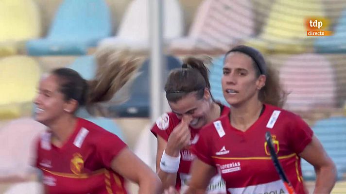 España suma su primera victoria en el europeo de hockey hierba femenino ganando con solvencia ante Italia