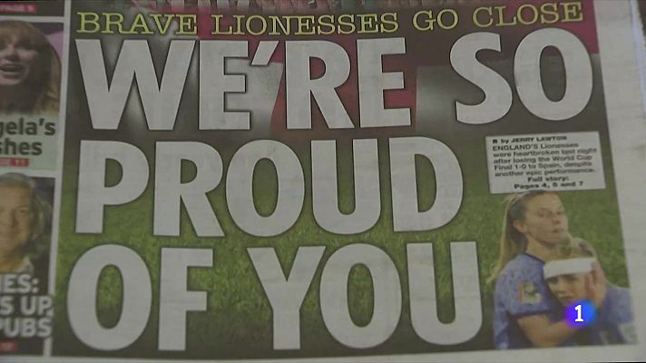 Telediario 1 - La prensa internacional elogia el triunfo de España