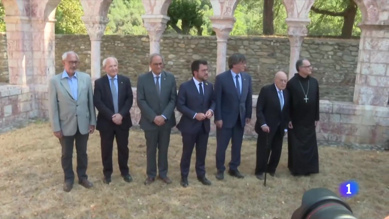 Pere Aragonès i Carles Puigdemont coincideixen a Prada de Conflent