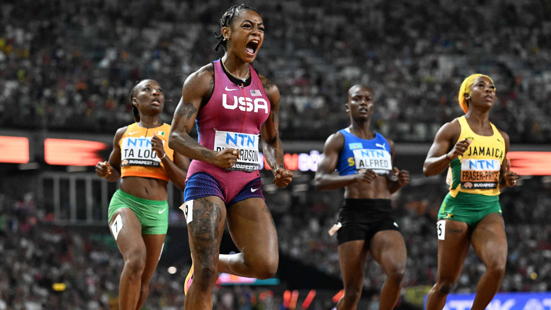 Sha'Carri Richardson, Campeona Del Mundo De Los 100 M