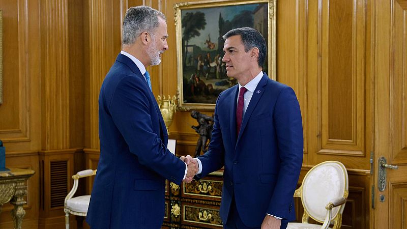 Sánchez traslada al rey su "voluntad de trabajar" para lograr la mayoría para formar un gobierno