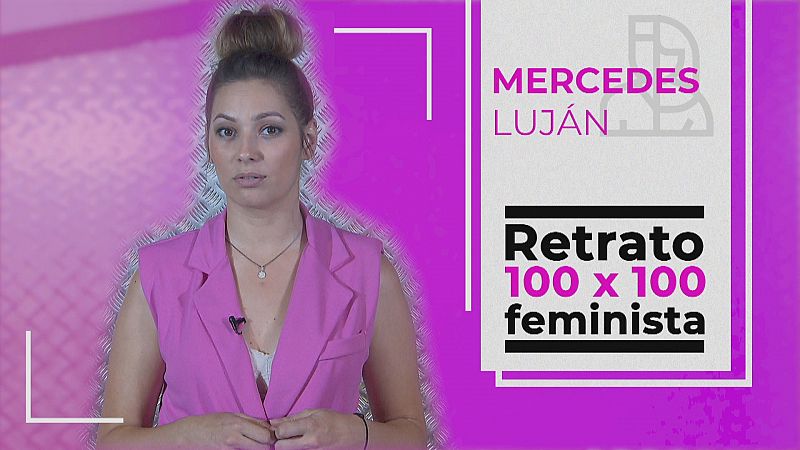 Retrato 100x100 feminista: Mercedes Lujn