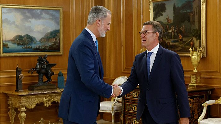 Telediario 2 - El rey propone a Feijóo para ir a la investidura como candidato a la Presidencia del Gobierno