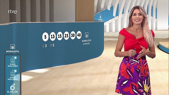 Loterías - Sorteo de la Bonoloto y Euromillones del 22/08/2023