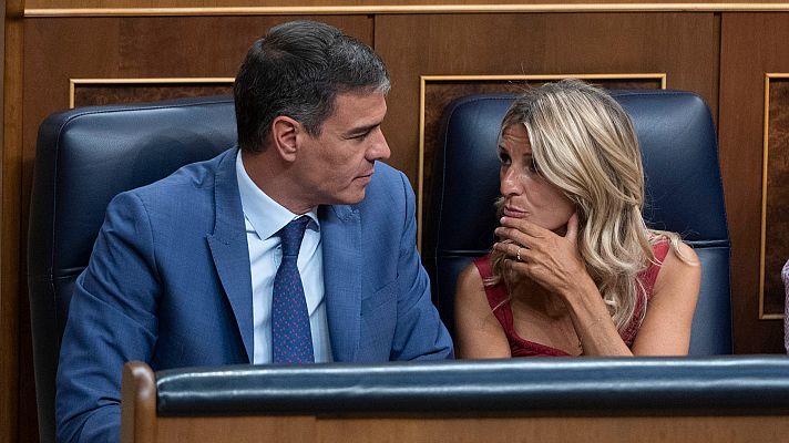 Telediario 2 - El PSOE y Sumar cederán escaños a Junts y ERC para que tengan grupo propio en el Congreso