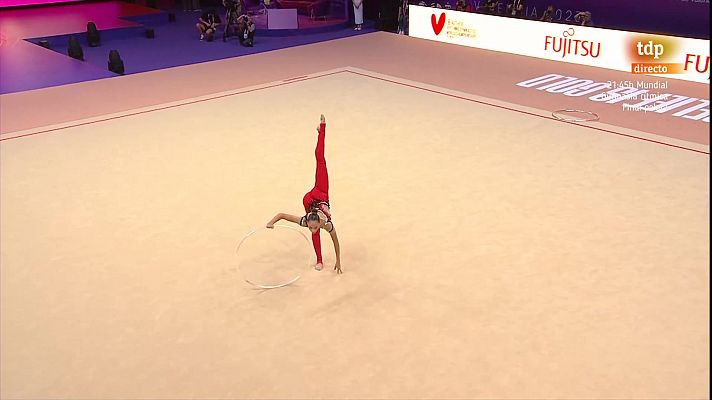 Gimnasia rítmica - Alba Bautista finaliza séptima en la final de aro y aumentan sus opciones de estar en París 2024