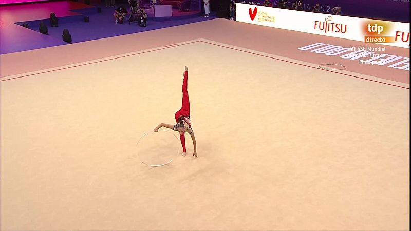 Alba Bautista finaliza séptima en la final de aro del Mundial de gimnasia rítmica 2023