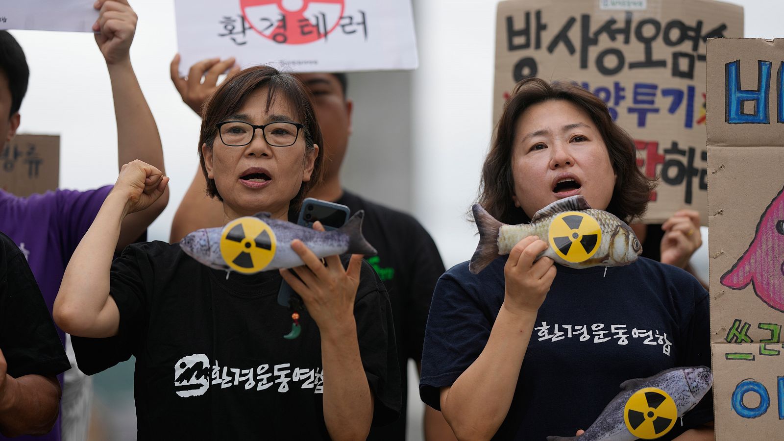 Protestas en China y Corea del Sur por el vertido del agua de Fukushima al Pacífico