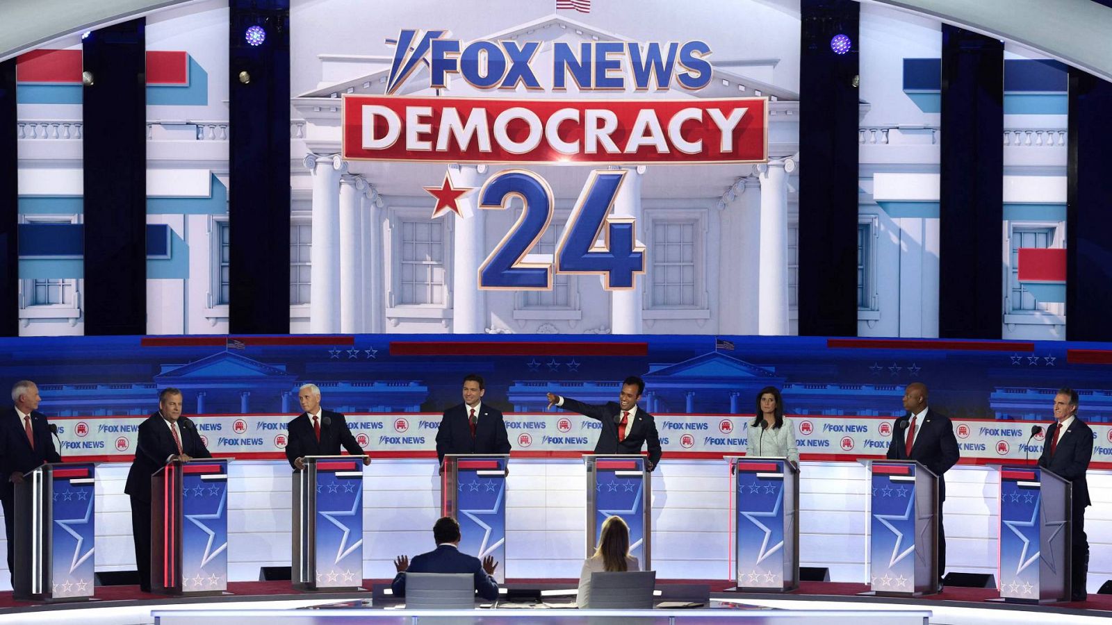 Trump no participó en el debate de candidatos republicanos a las primarias para 2024