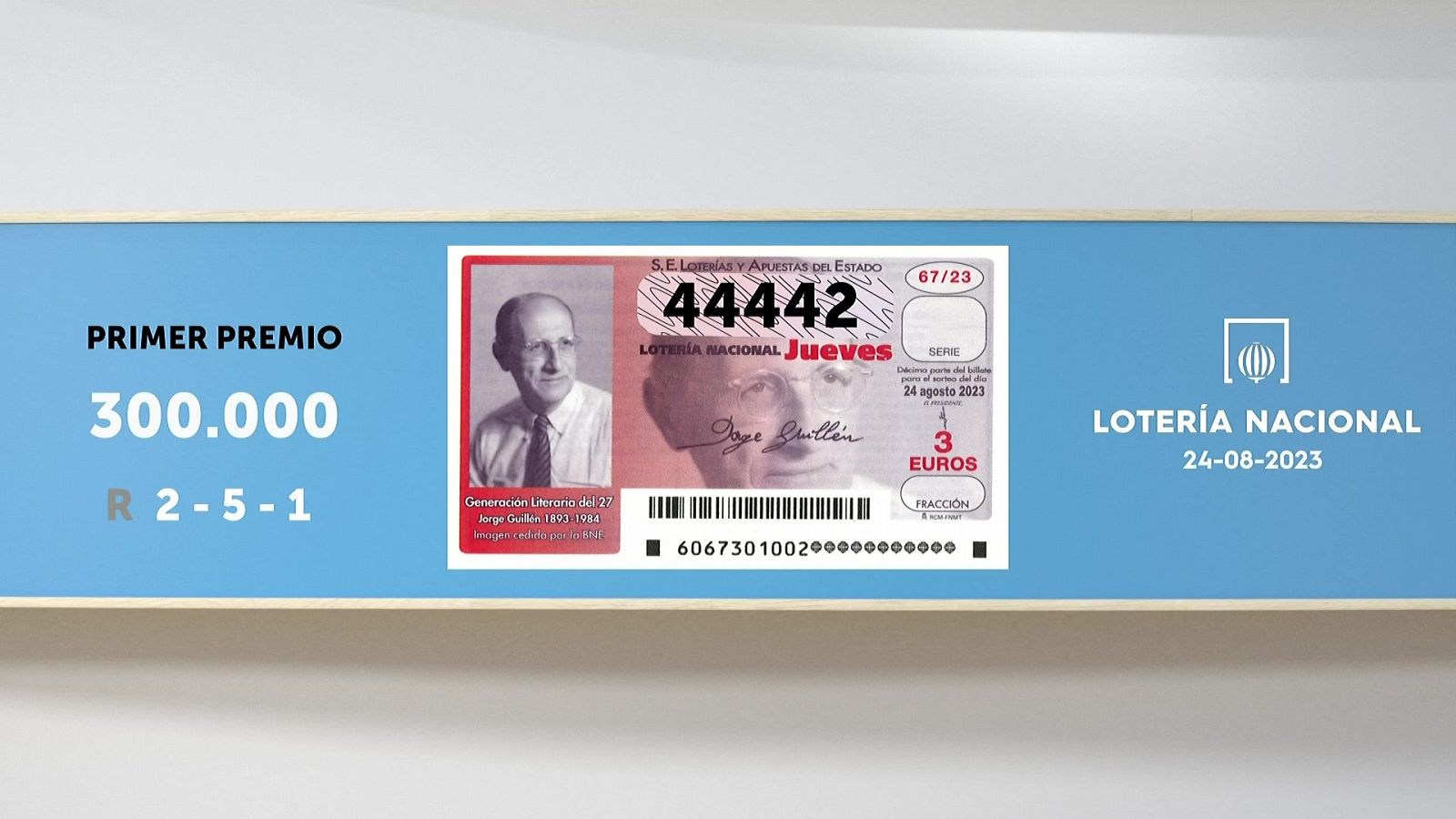 Sorteo de la Lotería Nacional del 24/08/2023 - Ver ahora