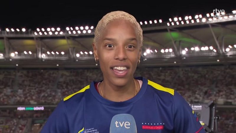 Yulimar Rojas, a RTVE tras su "dramática" victoria en Budapest: "Solo los atletas especiales pueden conseguir esto" -- Ver ahora