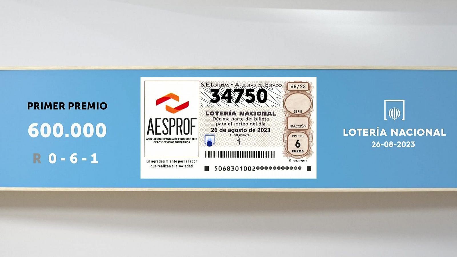 Sorteo de la Lotería Nacional del 26/08/2023 - Ver ahora