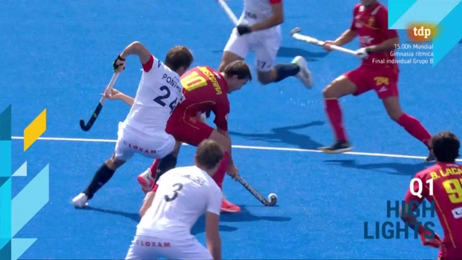 Hockey hierba y sala: Campeonato de Europa masculino. 5º-8º puesto: España-Francia | RTVE Play