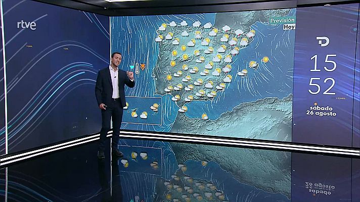 El tiempo - Chubascos y tormentas fuertes en el nordeste peninsular y en el área de levante