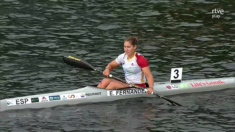 Estefanía Fernández logra el oro en un apasionante final del K1 5000m