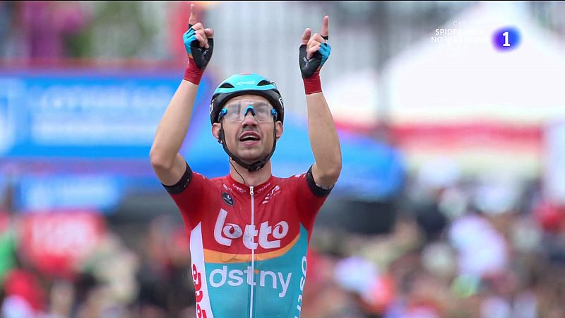 La Vuelta 2023 | Andreas Kron gana la segunda etapa en Barcelona -- Ver ahora en RTVE Play