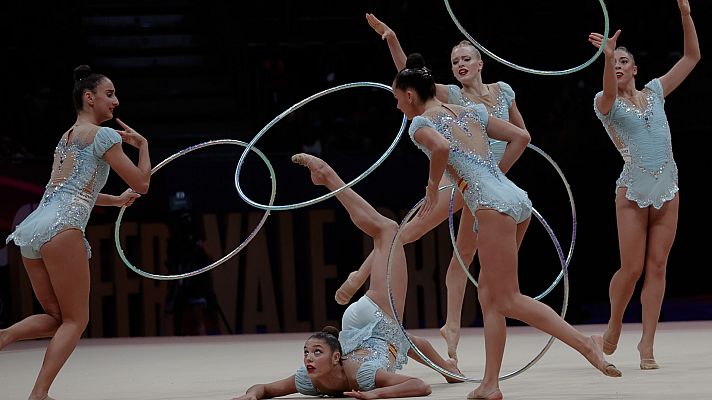 Gimnasia rítmica - Campeonato del Mundo. Final aparatos conjuntos (Aros)