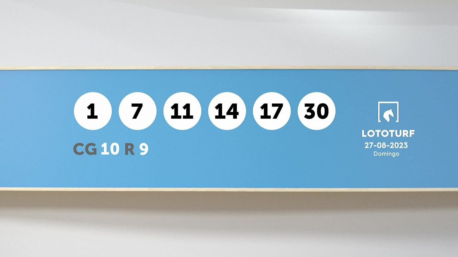 Sorteo de la Lotería Lototurf del 27/08/2023- Ver ahora