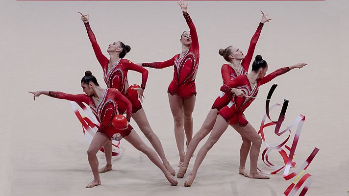 Gimnasia rítmica - Campeonato del Mundo. Final aparatos conjuntos (Cinta y Pelo