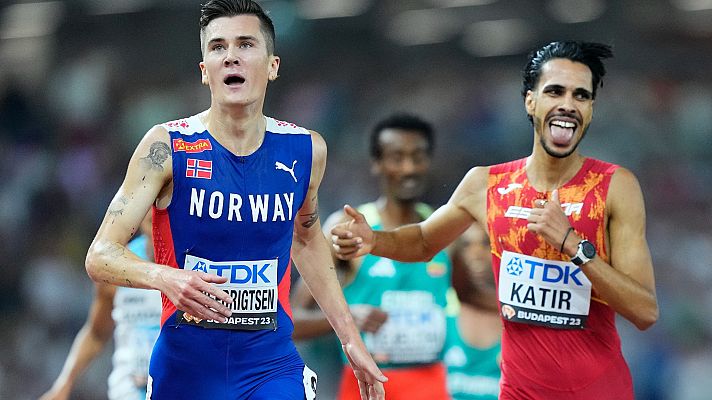 El increíble final de Katir en el que llegó a mirar cara a cara a Ingebrigtsen por el oro mundial del 5.000m