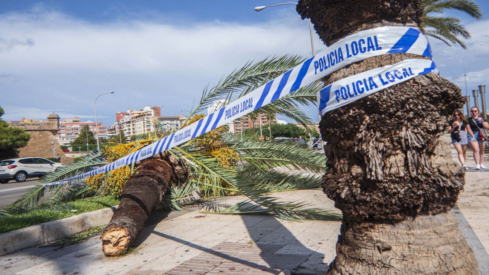 Un temporal de lluvia, viento y granizo sacude el Mediterráneo