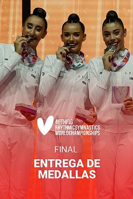 Gimnasia rítmica - Cto del Mundo. Entrega de medallas (5 Aros)