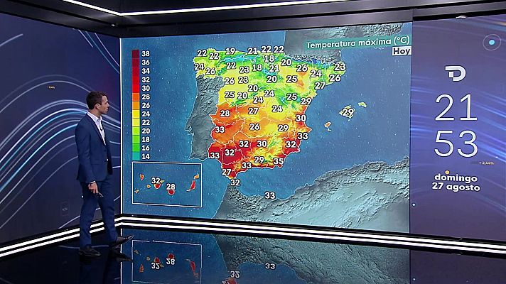 El tiempo - Posibles chubascos o tormentas fuertes en Cataluña, Pirineos, Baleares y Cantábrico oriental