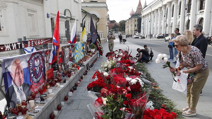 Los homenajes a Prigozhin continúan sin resolverse el misterio en torno a su muerte