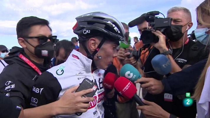 Vuelta ciclista a España - Juan Ayuso, sobre la pérdida de tiempo con Jumbo: "Siete segundos es algo con lo que hay que estar contentos"